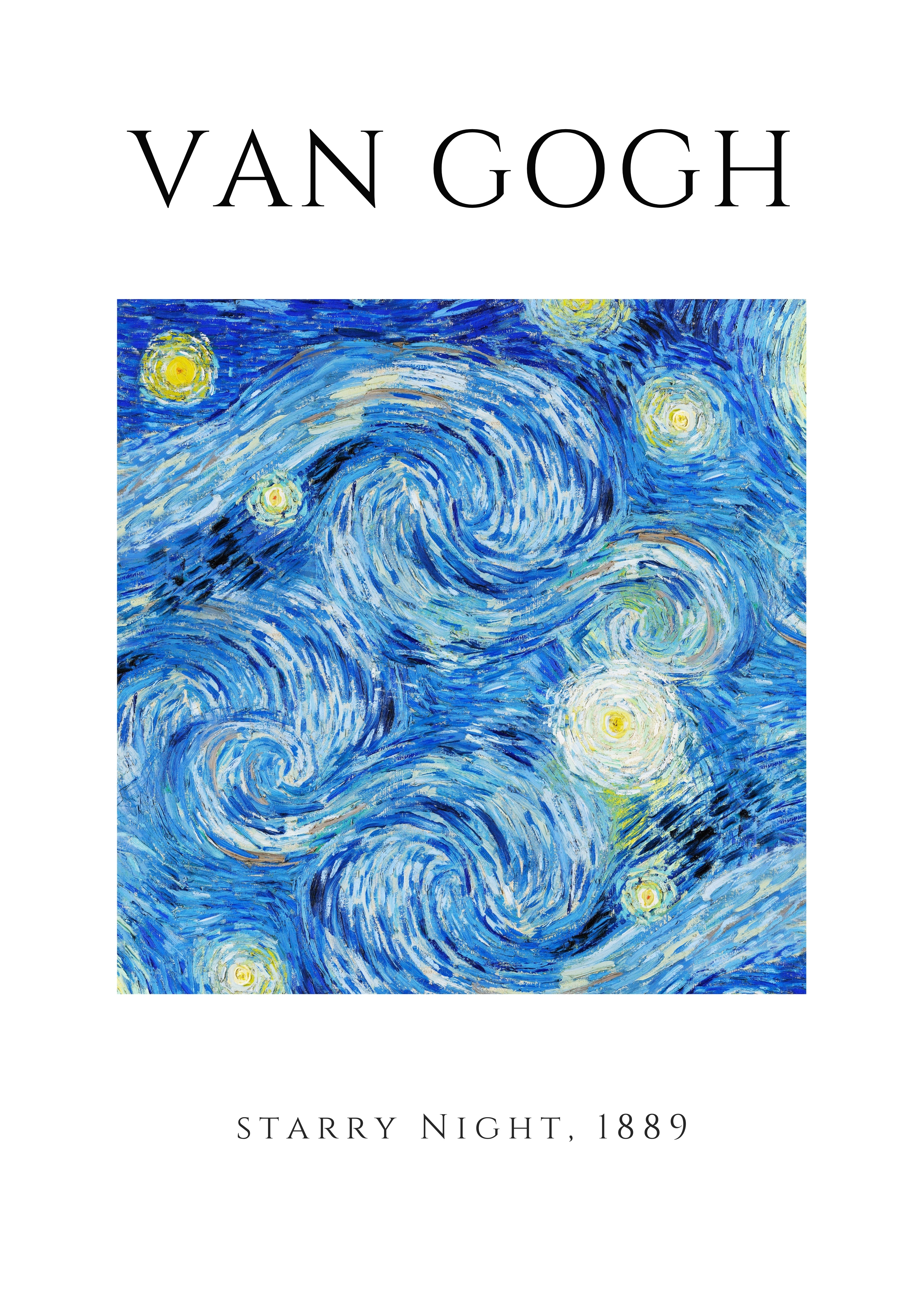 VANG02 Van Gogh Poster Printed | Premium Waterproof & Tear Resistant Full Colour Posters