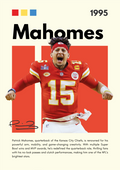 NBA02 Patrick Mahomes (1995) Printed | Premium Waterproof & Tear Resistant Full Colour Posters