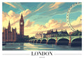 DAH30 London England Printed | Premium Waterproof & Tear Resistant Full Colour Posters