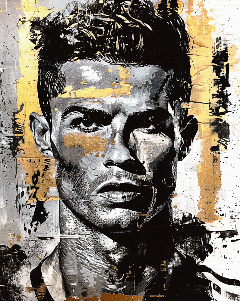 FOOT32 Cristiano Ronaldo Printed | Premium Waterproof & Tear Resistant Full Colour Posters