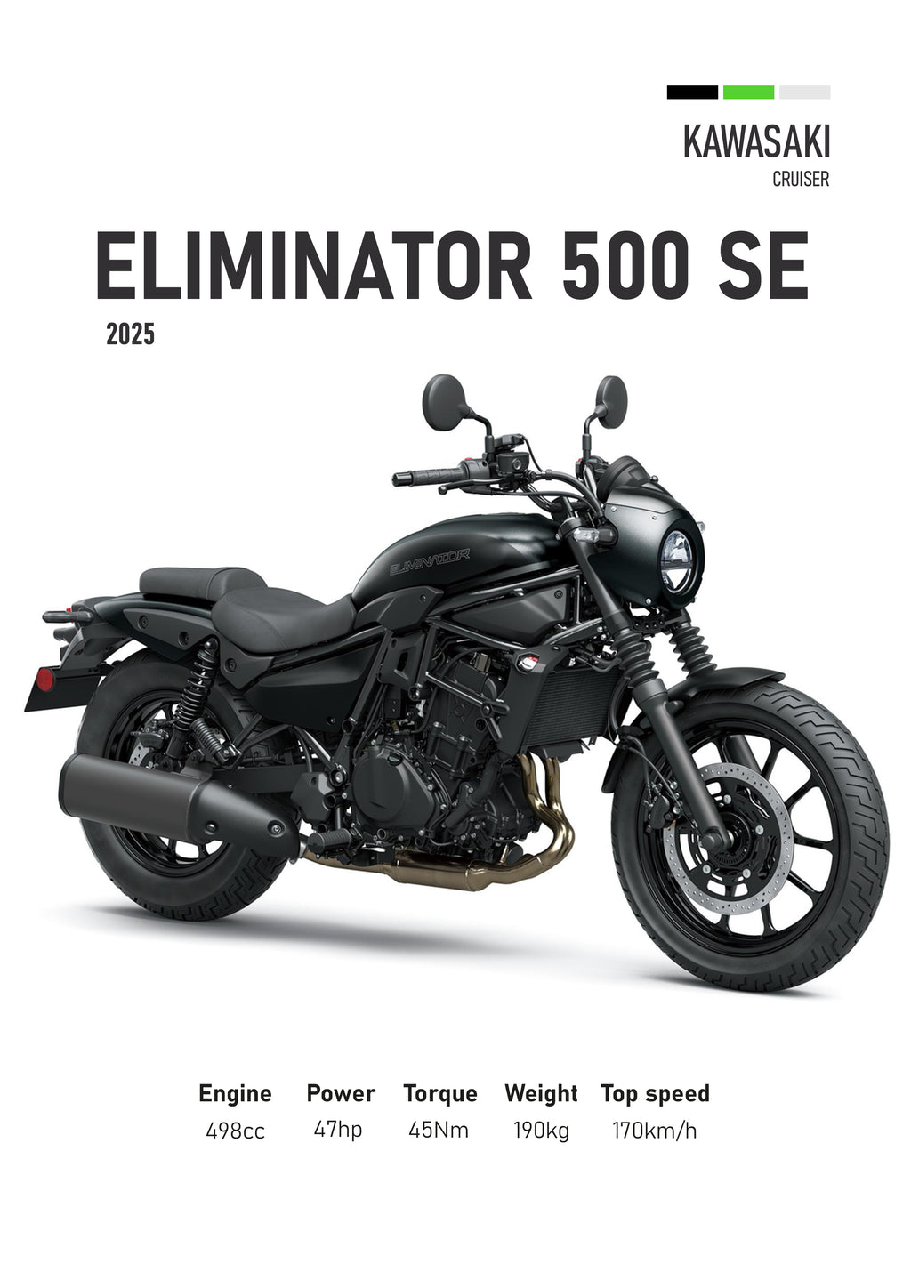 Eliminator Motorbike Poster Printed | Premium Waterproof & Tear Resistant Full Colour Posters