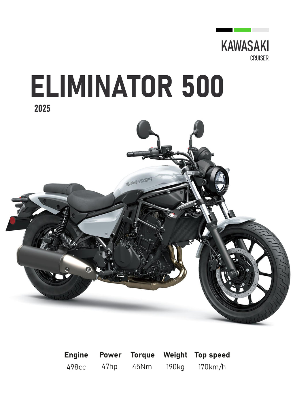 Eliminator Motorbike Poster Printed | Premium Waterproof & Tear Resistant Full Colour Posters