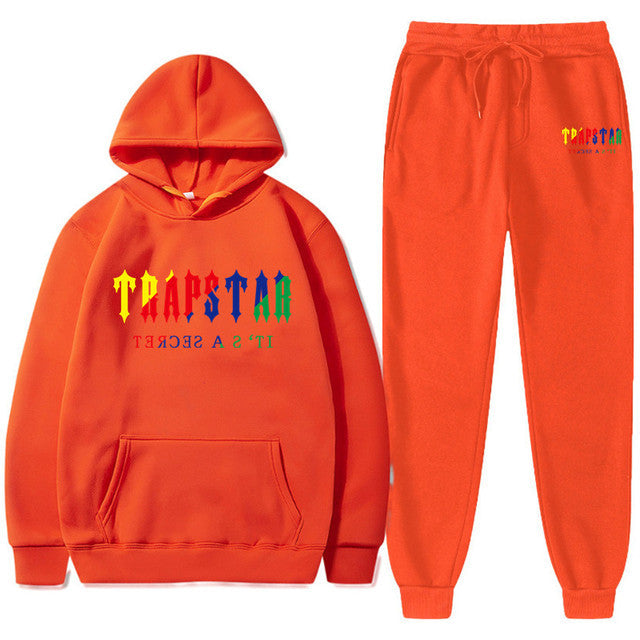 Men's Oversized Letter Print Hoodie and Sweatpants Two-Piece Set
