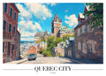 DAH34 Quebec City Canada Printed | Premium Waterproof & Tear Resistant Full Colour Posters