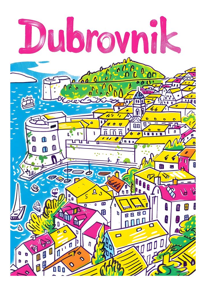 TT2 Trendy Travel Poster Printed | Premium Waterproof & Tear Resistant Full Colour Posters