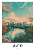 DAV39 Austin USA Printed | Premium Waterproof & Tear Resistant Full Colour Posters