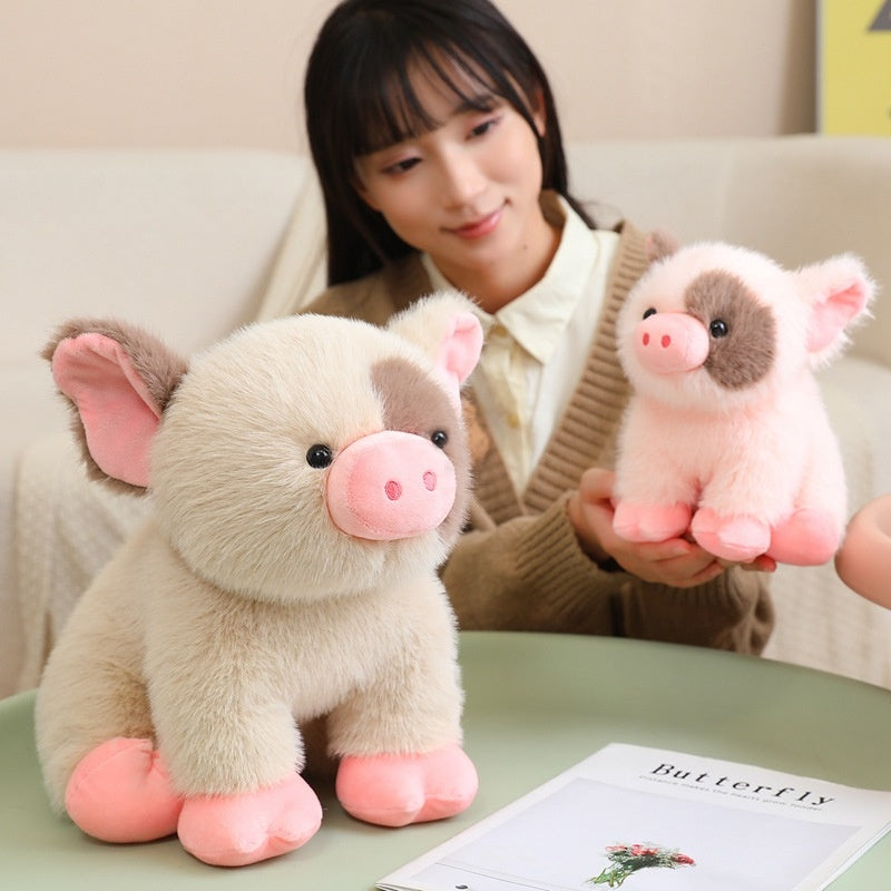 Cute and Adorable Little Pig Plush Toy, Soft Stuffed Animal Pig Doll, Comforting Sleep Companion for Kids Birthday Gift