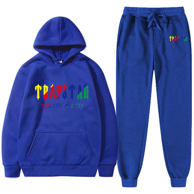 Men's Oversized Letter Print Hoodie and Sweatpants Two-Piece Set
