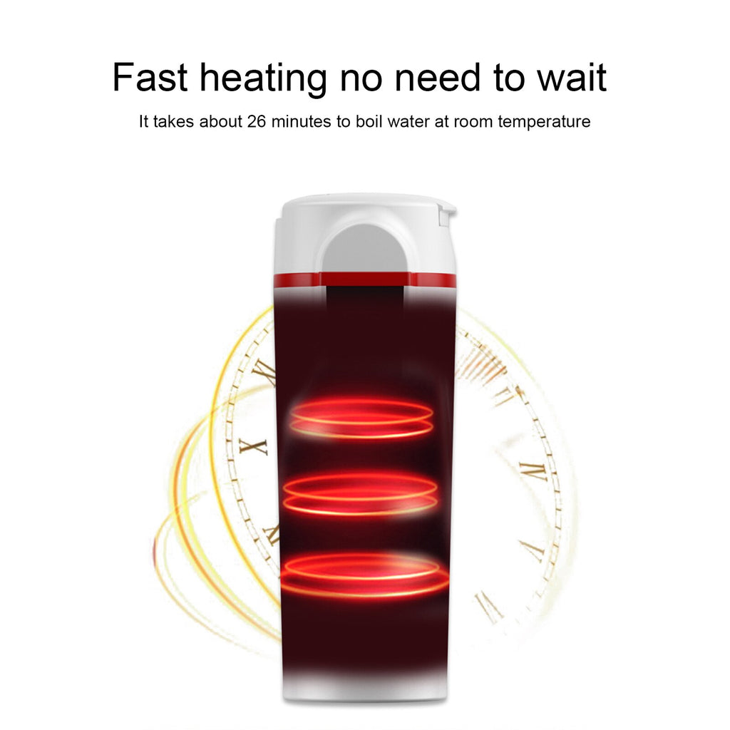 12V/24V 70W-100W Car Heating Cup 420ml Car Heated Smart Mug With Temperature Control Cigarette Lighter Car Kettle Water Heater