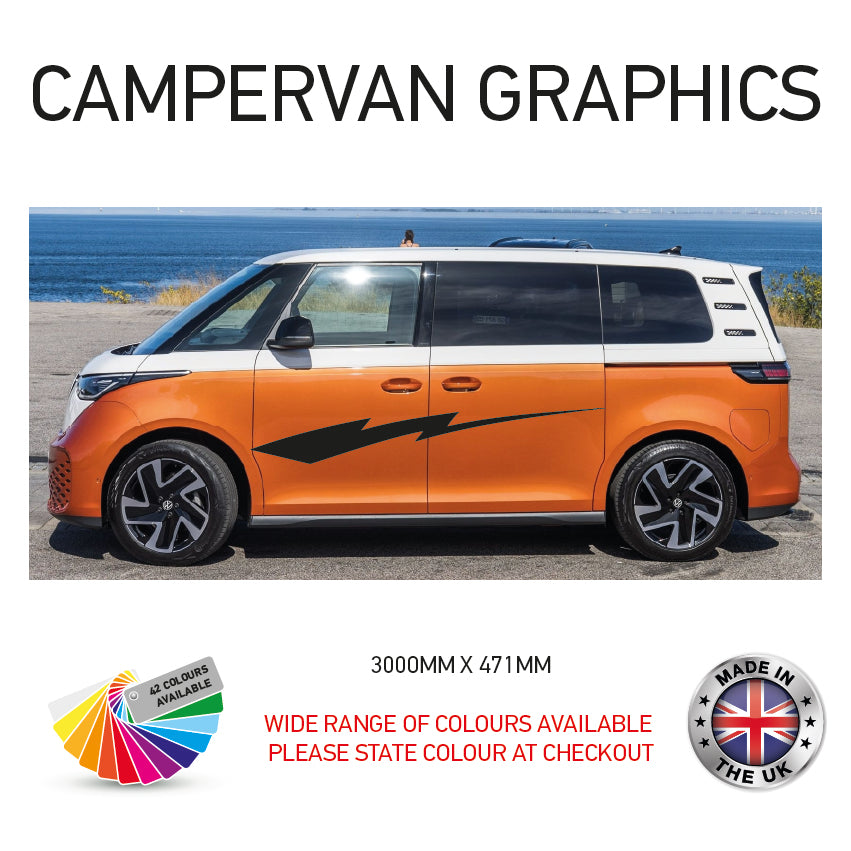 3M23CVG001-100 3m Campervan motorhome Side Graphics X 2 Vinyl Stickers Decals Various Designs Available