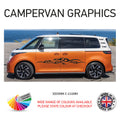 3M23CVG001-100 3m Campervan motorhome Side Graphics X 2 Vinyl Stickers Decals Various Designs Available