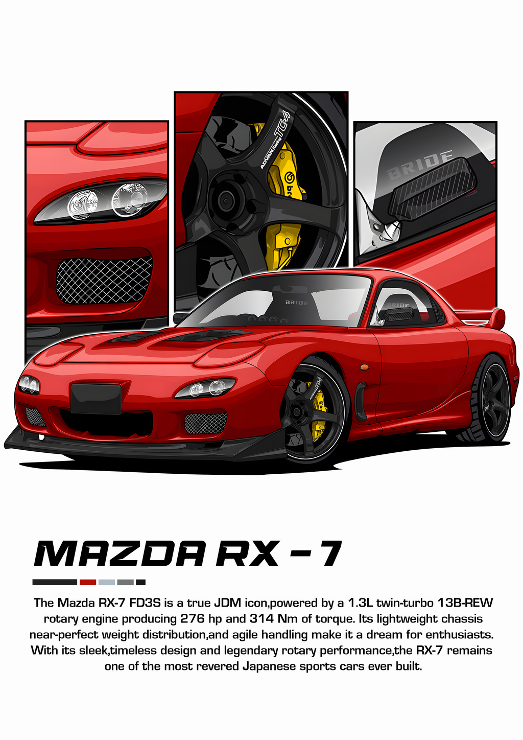 Car Poster Printed | Premium Waterproof & Tear Resistant Full Colour Posters