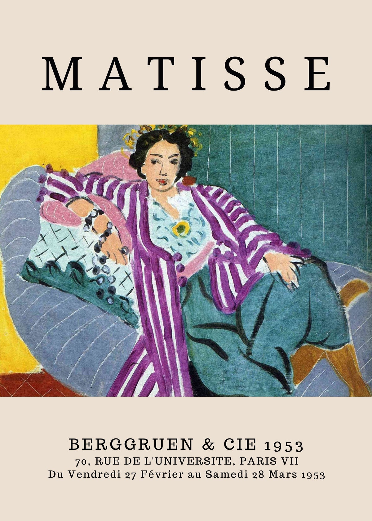 MAT03 Matisse Poster Printed | Premium Waterproof & Tear Resistant Full Colour Posters