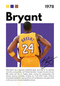 BAS03 Kobe Bryant (1978) Printed | Premium Waterproof & Tear Resistant Full Colour Posters