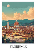 DAV40 Florence Italy Printed | Premium Waterproof & Tear Resistant Full Colour Posters