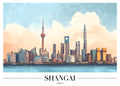 DAH40 Shangai China Printed | Premium Waterproof & Tear Resistant Full Colour Posters
