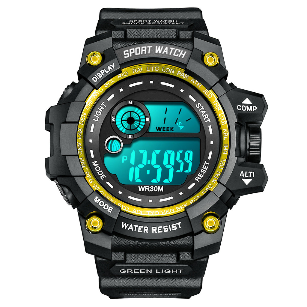 Student watch sports boy electronic watch waterproof luminous watch
