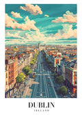 DAV44 Dublin Ireland Printed | Premium Waterproof & Tear Resistant Full Colour Posters