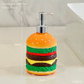 High-Quality Burger-Shaped Liquid Dispenser Bottle for Shower Gel, Hand Soap, Shampoo, and Bath Accessories