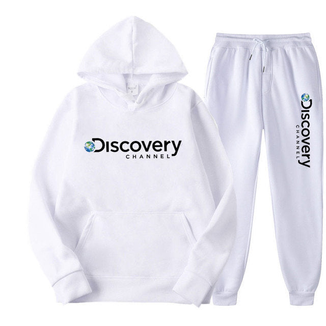 Men's Casual Hooded Sweatshirt Jogger Pants Set