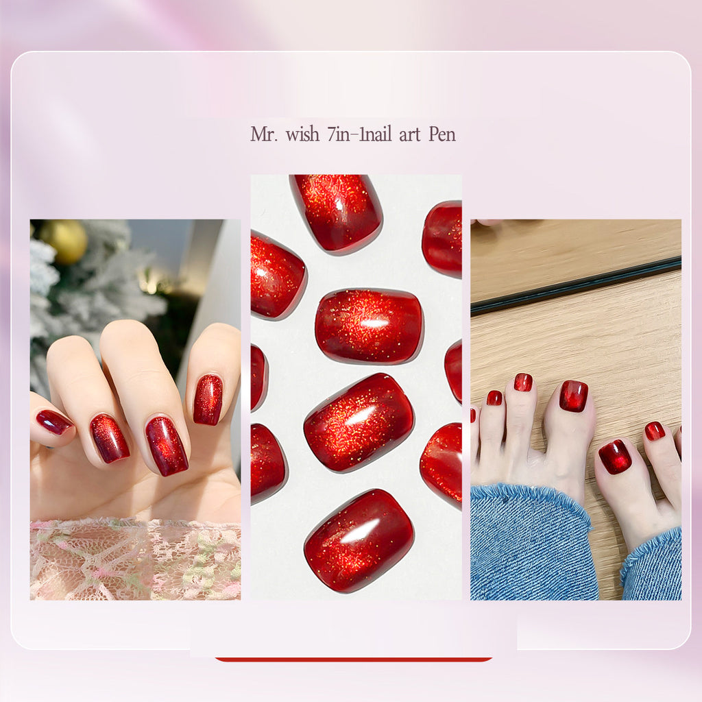Seven in one Eye Nail Enamel Lazy nail polish