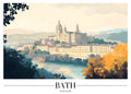 DAH49 Bath England Printed | Premium Waterproof & Tear Resistant Full Colour Posters