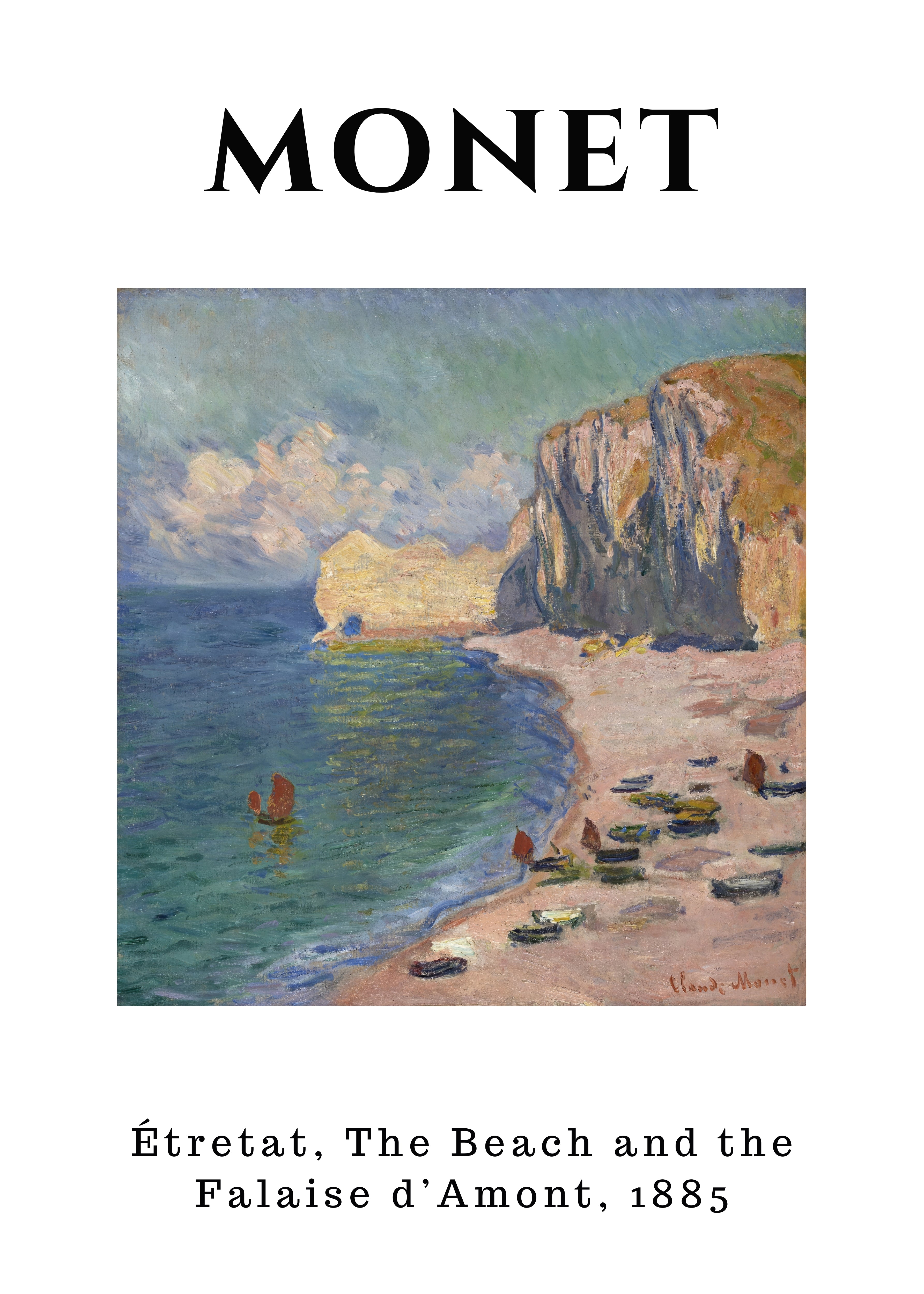 MON04 Monet Poster Printed | Premium Waterproof & Tear Resistant Full Colour Posters