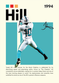 NBA04 Tyreek Hill (1994) Printed | Premium Waterproof & Tear Resistant Full Colour Posters