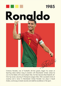 FOOT04 Cristiano Ronaldo (1985) Printed | Premium Waterproof & Tear Resistant Full Colour Posters