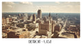 PP50 Detroit USA Panoramic Premium Waterproof & Tear Resistant Poster