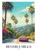 DAV51 Beverly Hills USA Printed | Premium Waterproof & Tear Resistant Full Colour Posters
