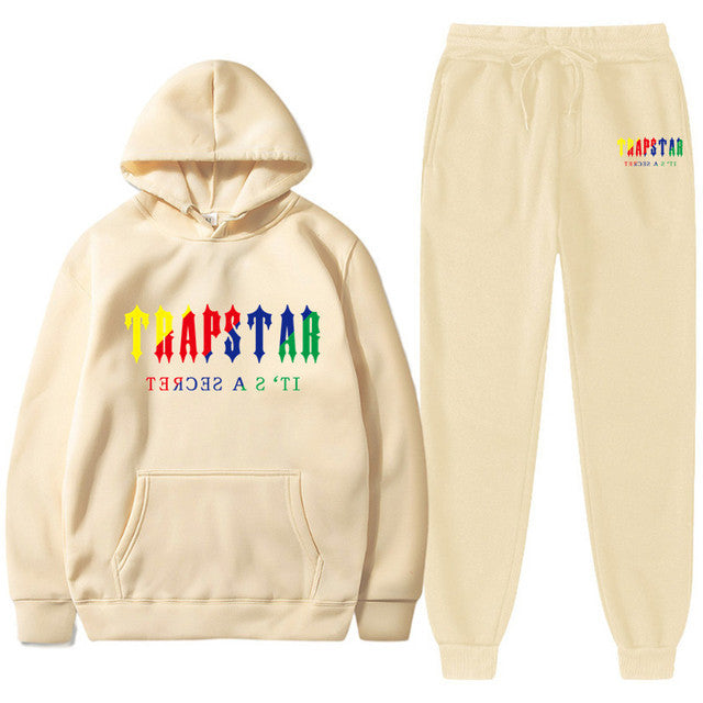 Men's Oversized Letter Print Hoodie and Sweatpants Two-Piece Set