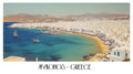 PP52 Mykonos Greece Panoramic Premium Waterproof & Tear Resistant Poster