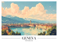 DAH52 Geneva Switzerland Printed | Premium Waterproof & Tear Resistant Full Colour Posters