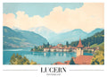 DAH55 Lucern Switzerland Printed | Premium Waterproof & Tear Resistant Full Colour Posters