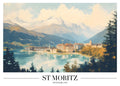 DAH56 St Moritz Switzerland Printed | Premium Waterproof & Tear Resistant Full Colour Posters