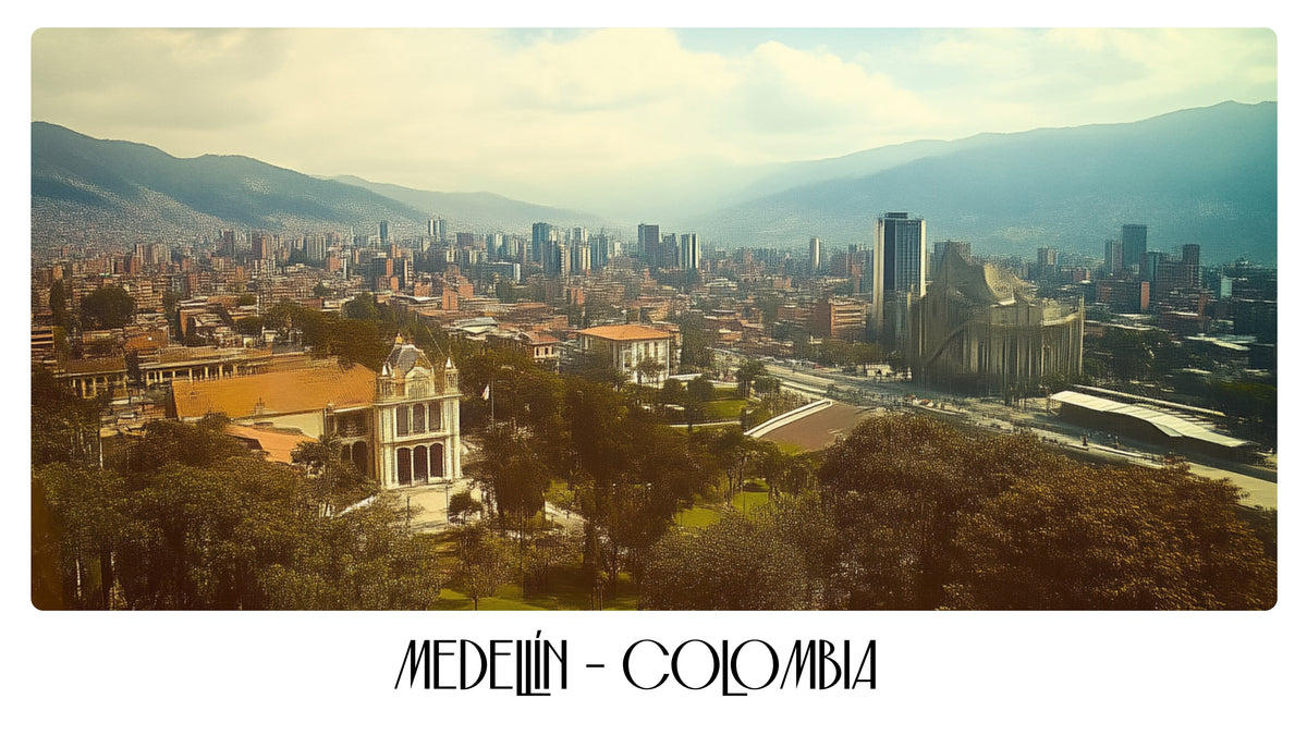 PP56 Medelin Colombia Panoramic Premium Waterproof & Tear Resistant Poster