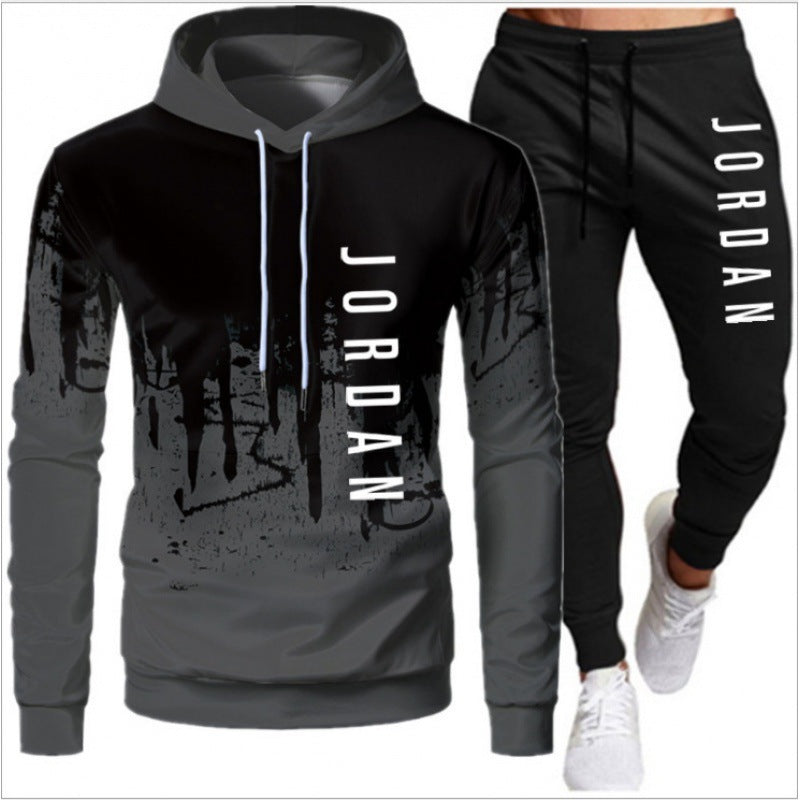 Men's 2-Piece Lightweight Hooded Sweatshirt and Jogger Set