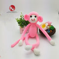 Creative Spider Monkey Plush Toy - Handmade Crochet Knitted Yarn Doll