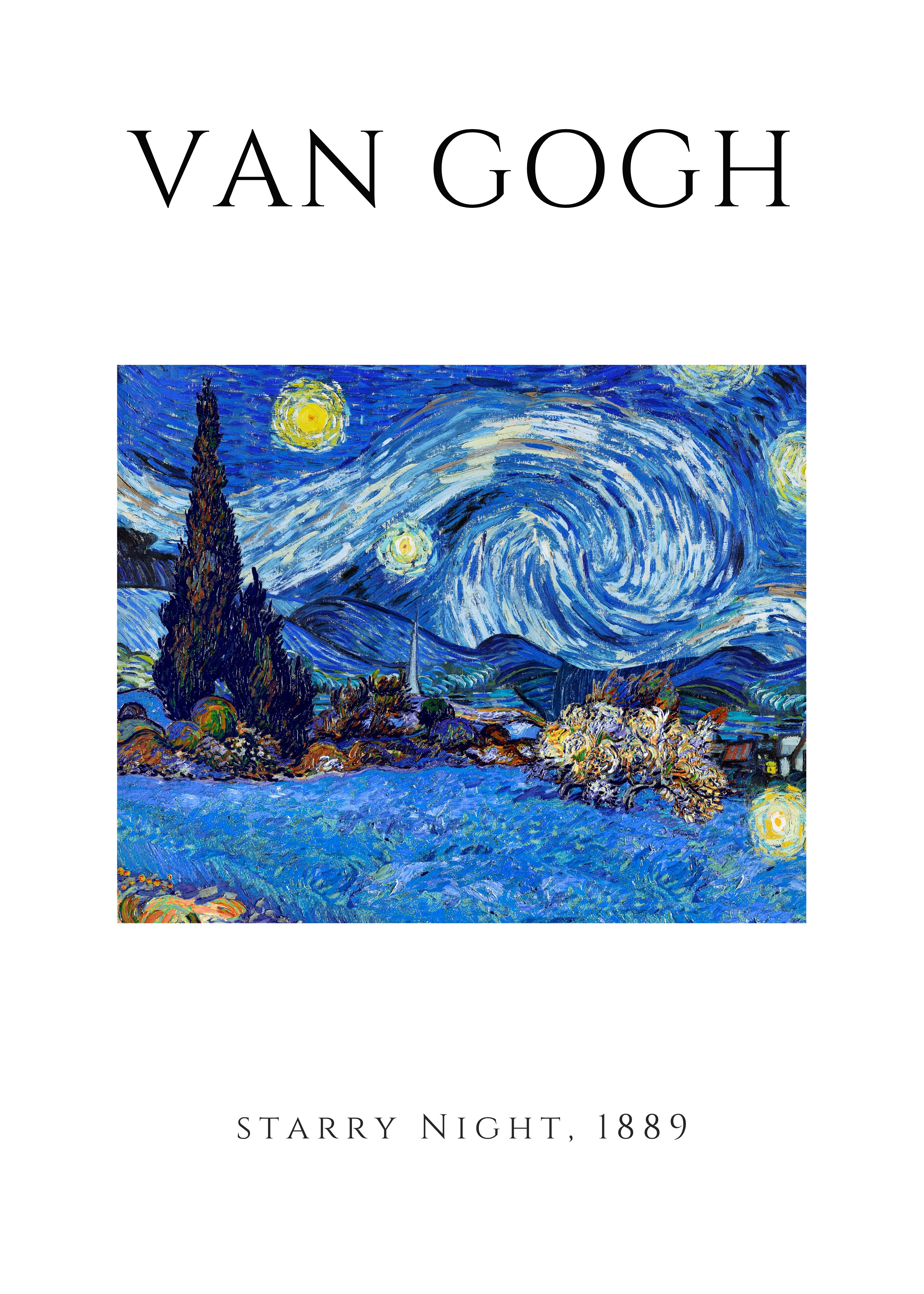 VANG05 Van Gogh Poster Printed | Premium Waterproof & Tear Resistant Full Colour Posters
