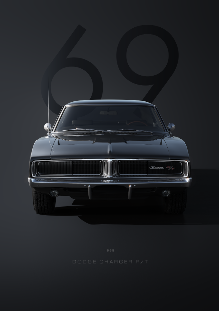 SEC05 1969 Dodge Charger R/T Special Edition Car Poster Printed | Premium Waterproof & Tear Resistant Full Colour Posters