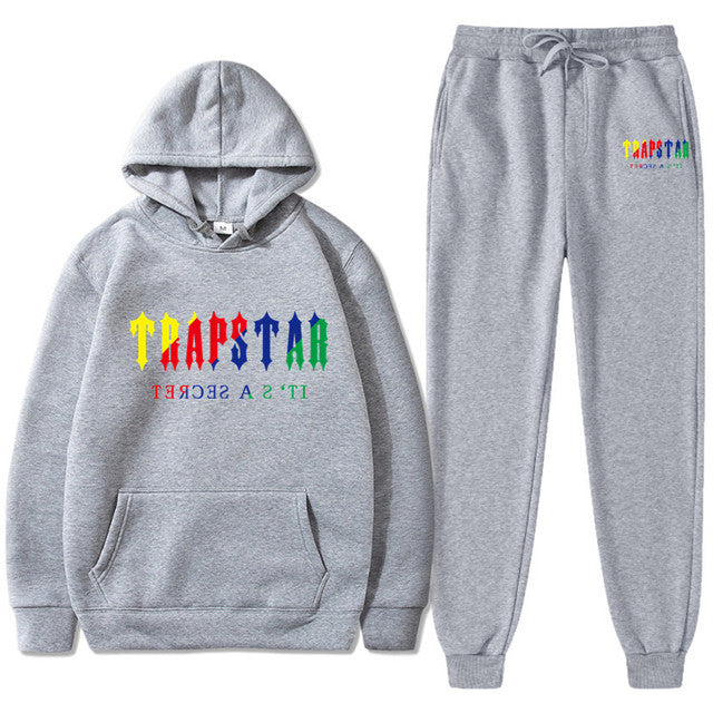 Men's Oversized Letter Print Hoodie and Sweatpants Two-Piece Set