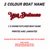 FCBN02 600mm Outlined boat watercraft names Two Colour