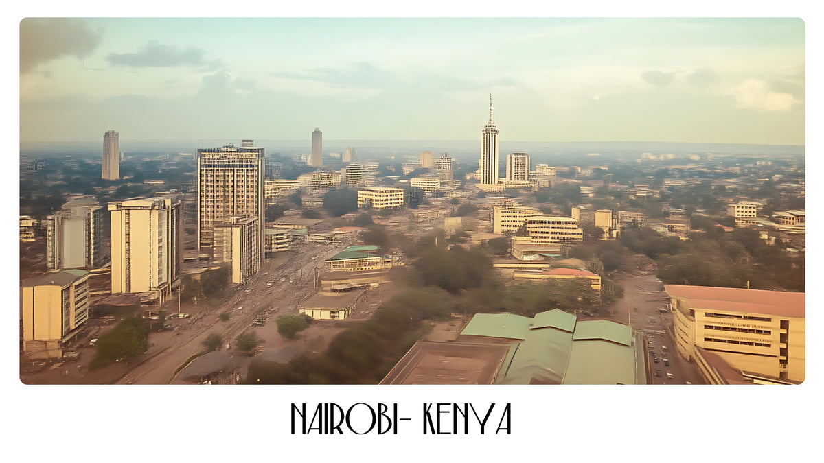 PP60 Nairobi Kenya Panoramic Premium Waterproof & Tear Resistant Poster