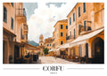 DAH64 Corfu Greece Printed | Premium Waterproof & Tear Resistant Full Colour Posters