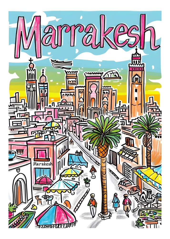 TT4 Trendy Travel Poster Printed | Premium Waterproof & Tear Resistant Full Colour Posters