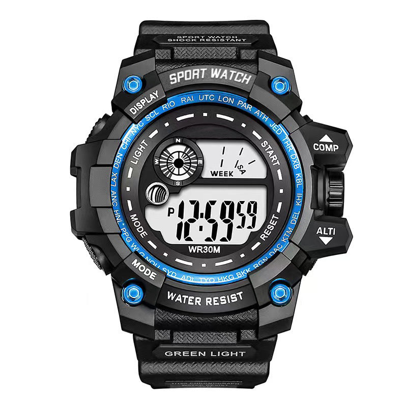 Student watch sports boy electronic watch waterproof luminous watch