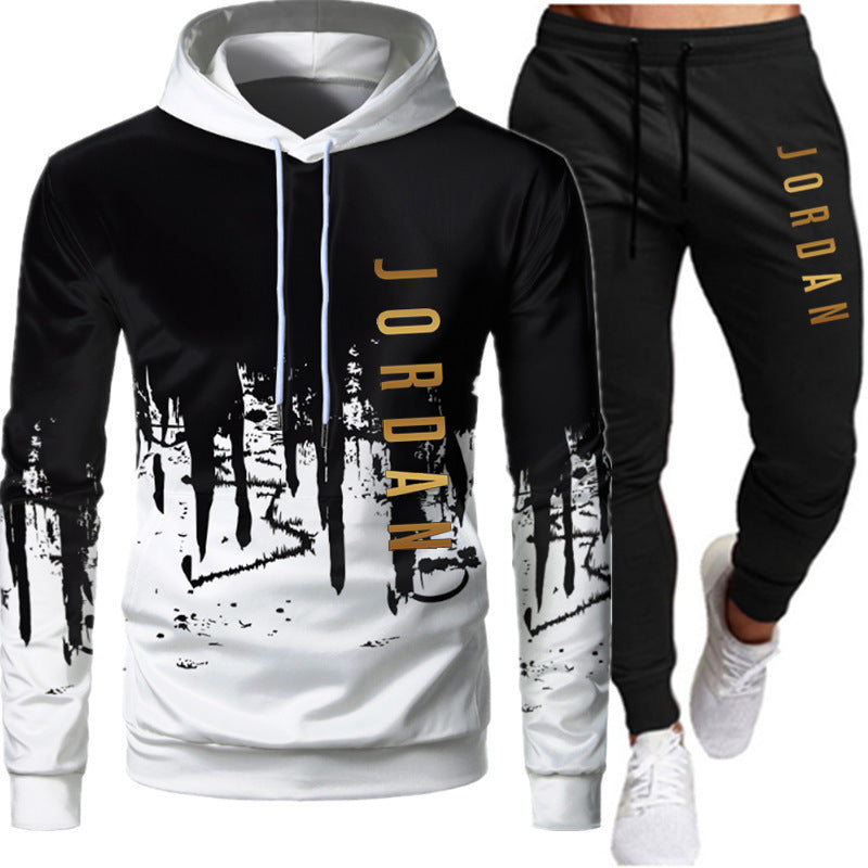 Men's 2-Piece Lightweight Hooded Sweatshirt and Jogger Set