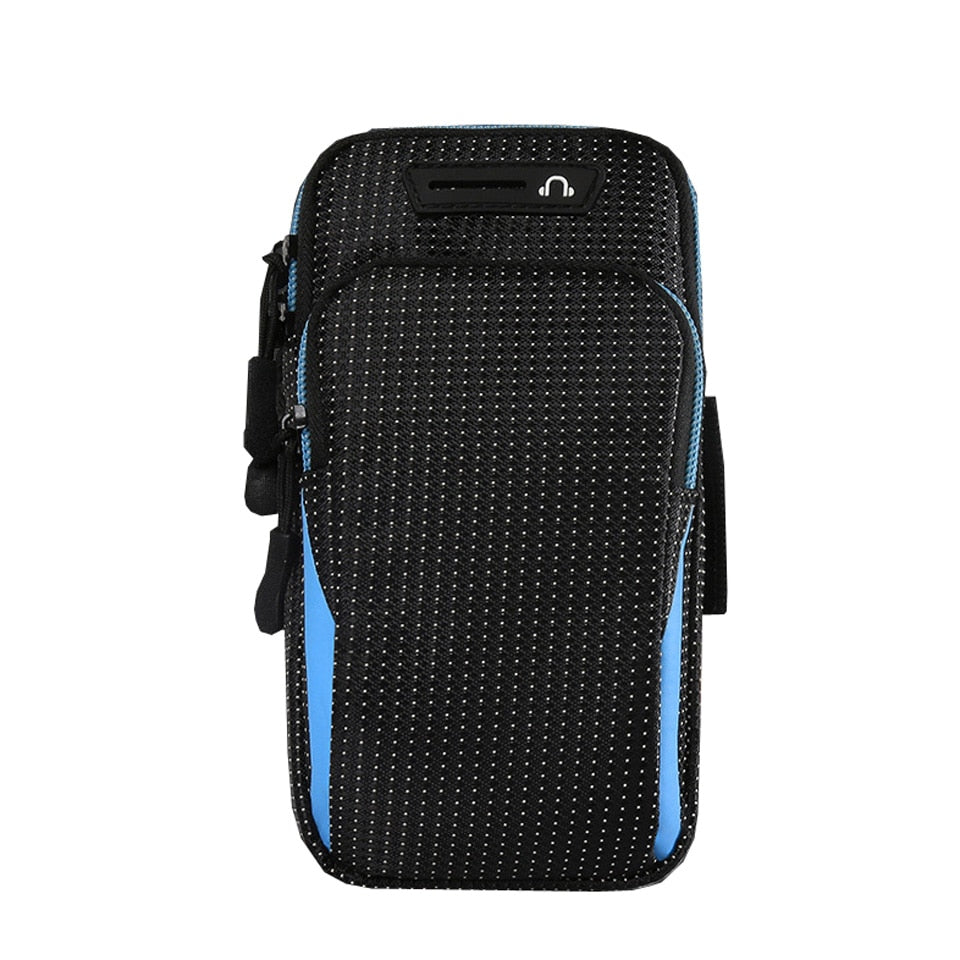 6.5 Inches Sports Bag Armband Case Gym Fitness Running Arm Band Bag Cover Jogging Workout Pouch for Mobile Phone Key Money Card