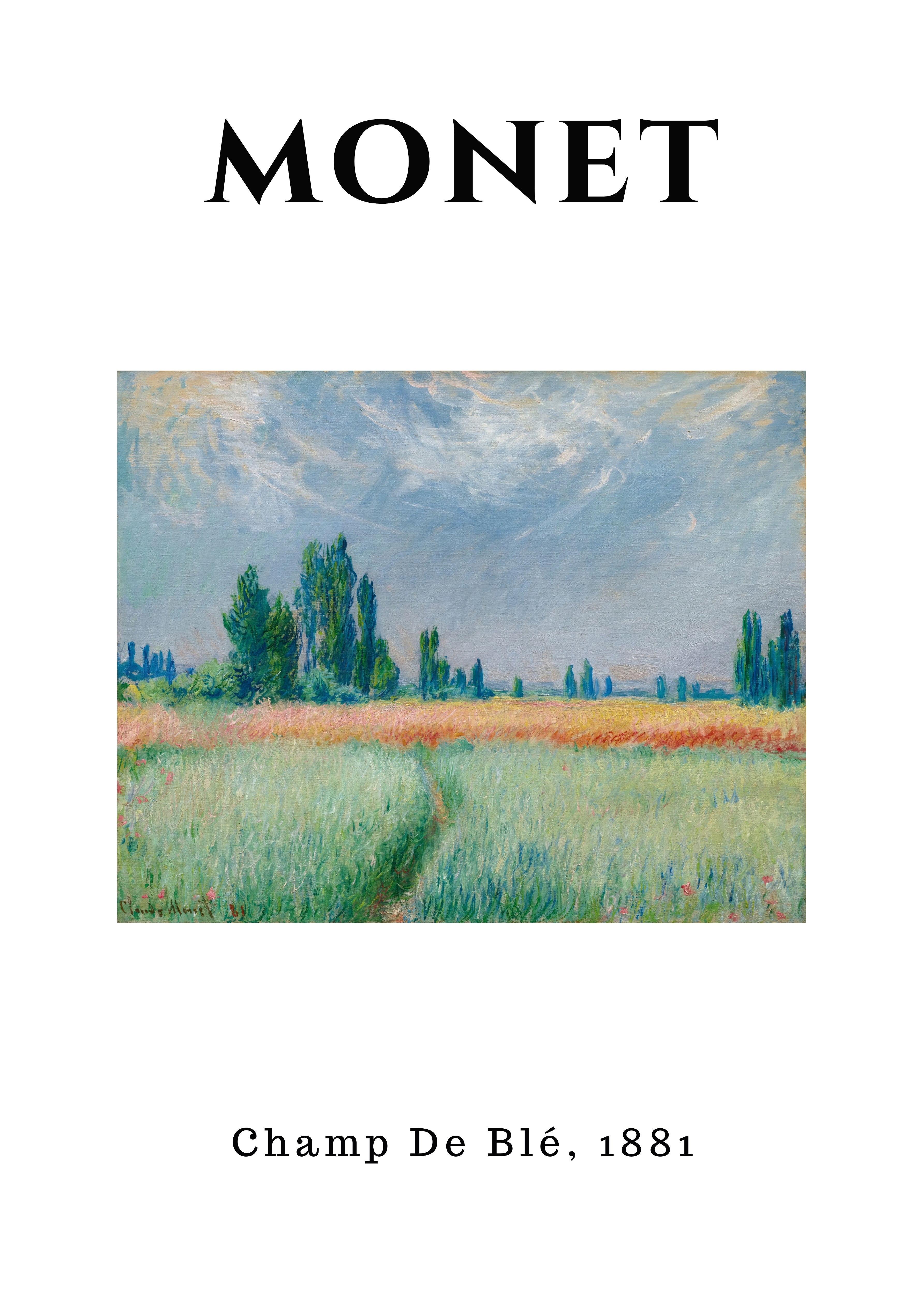 MON06 Monet Poster Printed | Premium Waterproof & Tear Resistant Full Colour Posters